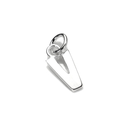 Breloque lettre en argent sterling