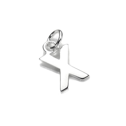 Breloque lettre en argent sterling