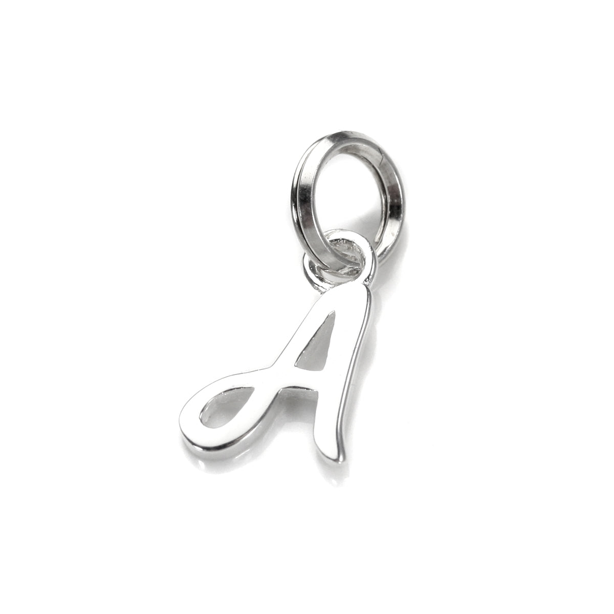 Breloque en argent sterling avec lettre manuscrite