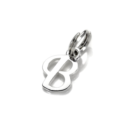 Breloque en argent sterling avec lettre manuscrite