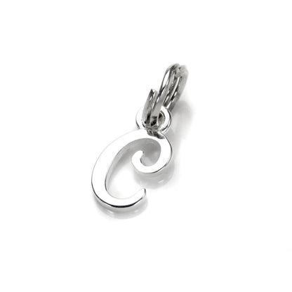 Breloque en argent sterling avec lettre manuscrite