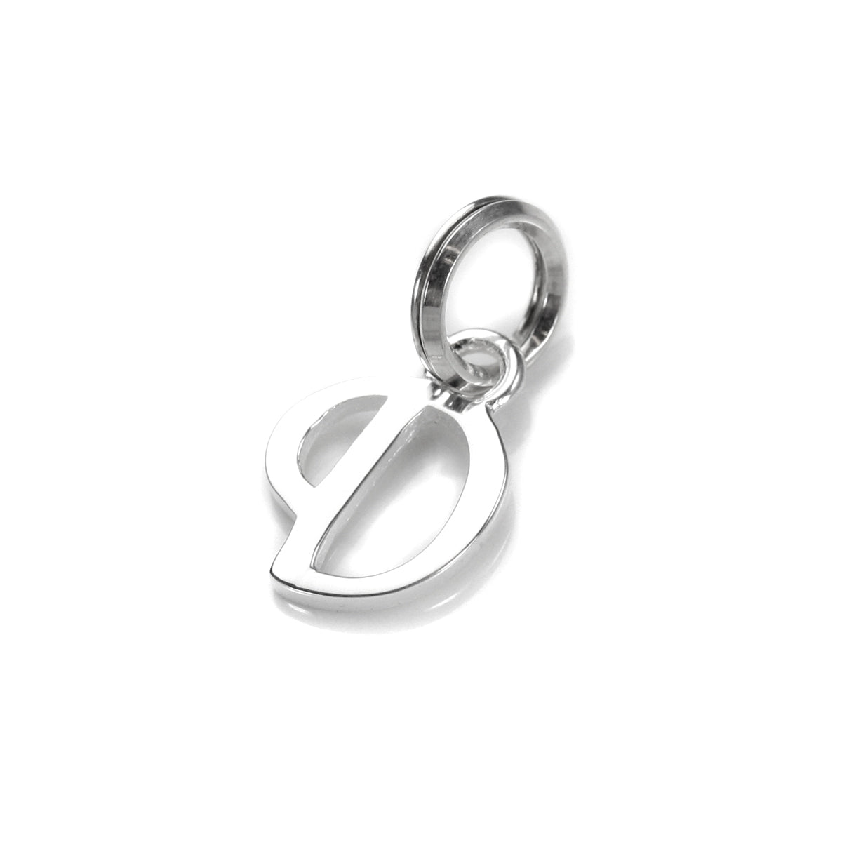 Breloque en argent sterling avec lettre manuscrite