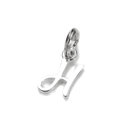 Breloque en argent sterling avec lettre manuscrite