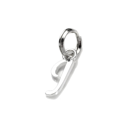 Breloque en argent sterling avec lettre manuscrite