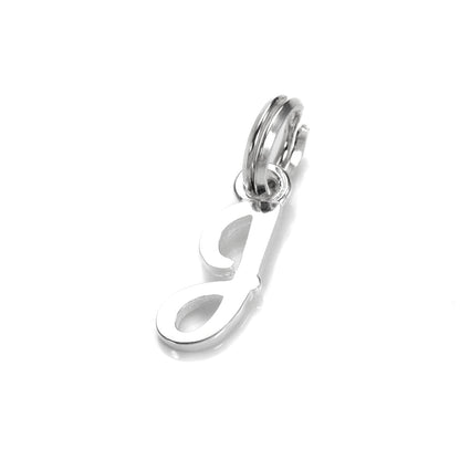 Breloque en argent sterling avec lettre manuscrite