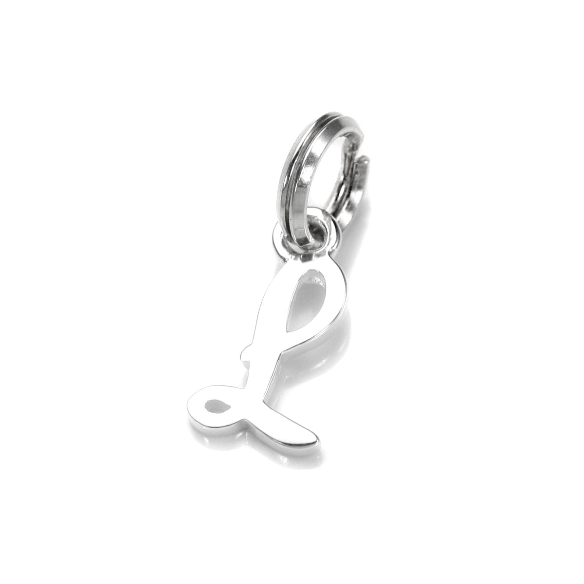 Breloque en argent sterling avec lettre manuscrite
