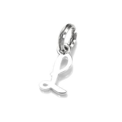 Breloque en argent sterling avec lettre manuscrite