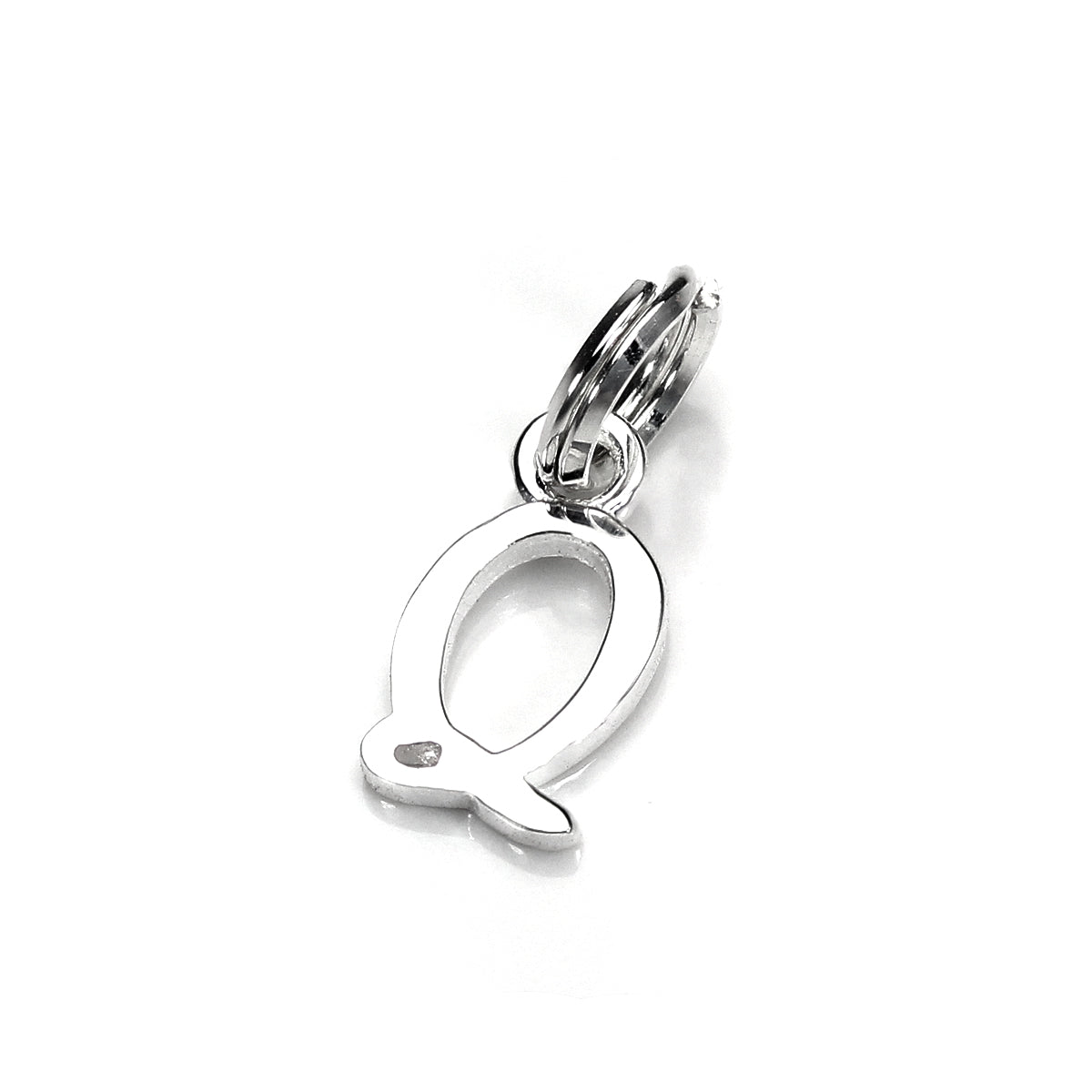 Breloque en argent sterling avec lettre manuscrite