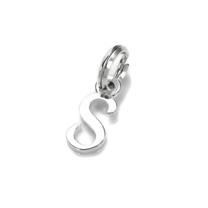 Breloque en argent sterling avec lettre manuscrite
