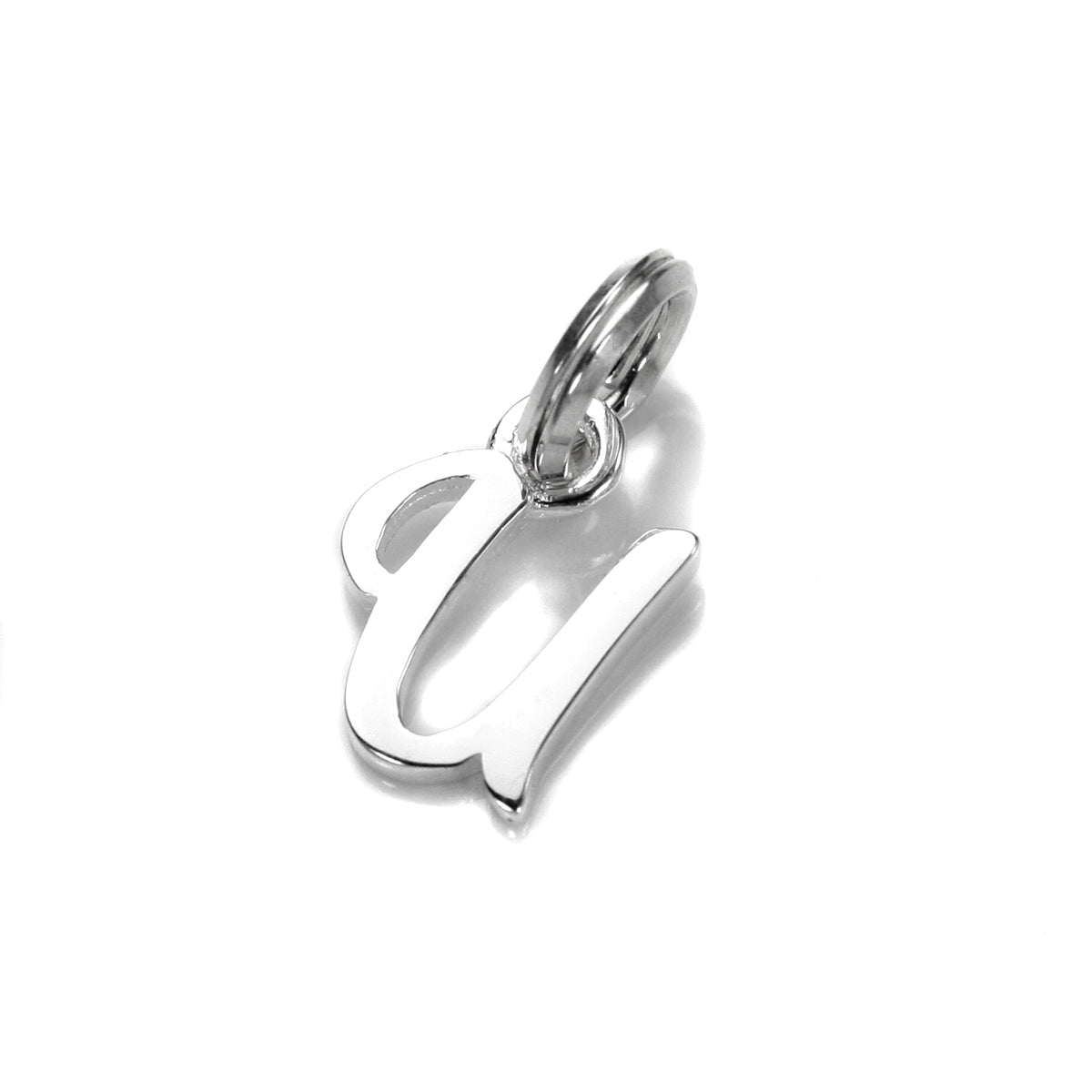 Breloque en argent sterling avec lettre manuscrite