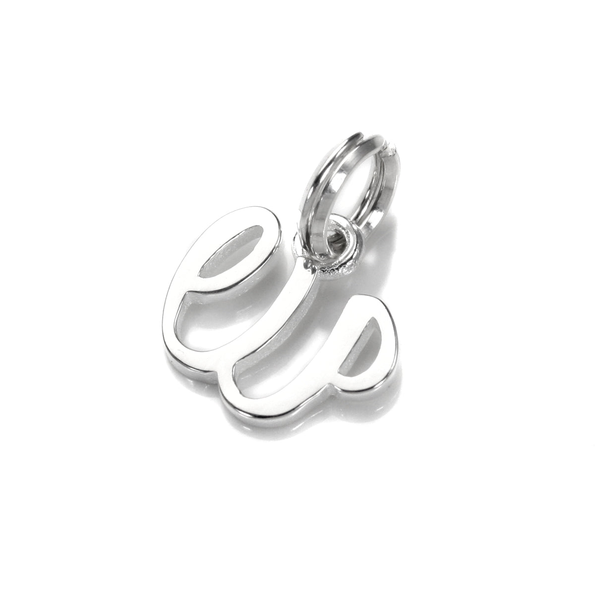 Breloque en argent sterling avec lettre manuscrite