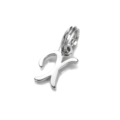 Breloque en argent sterling avec lettre manuscrite