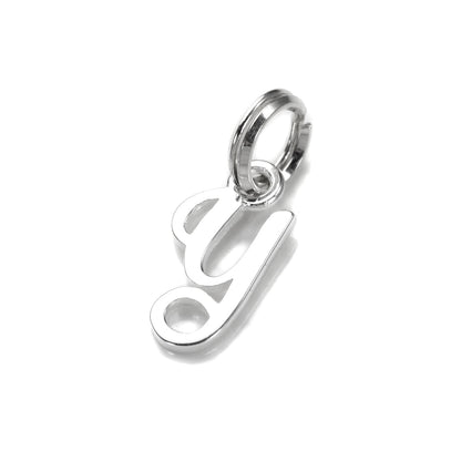 Breloque en argent sterling avec lettre manuscrite