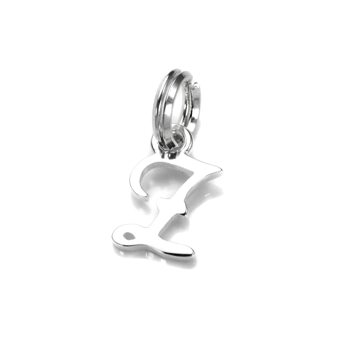 Breloque en argent sterling avec lettre manuscrite