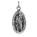 Breloque Saint-Christophe en argent sterling