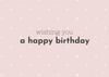 Carte-cadeau Joyeux anniversaire