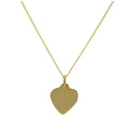 Collier cœur personnalisé en or jaune 9 carats - 40 à 45 cm