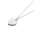 Collier cœur personnalisé en argent sterling - 35 à 80 cm