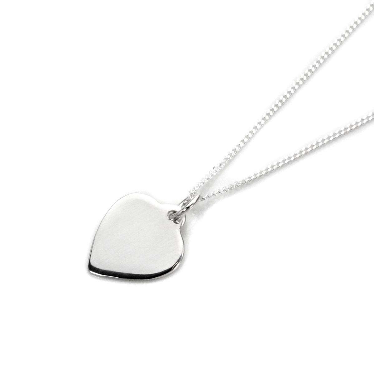 Collier cœur personnalisé en argent sterling - 40 à 55 cm
