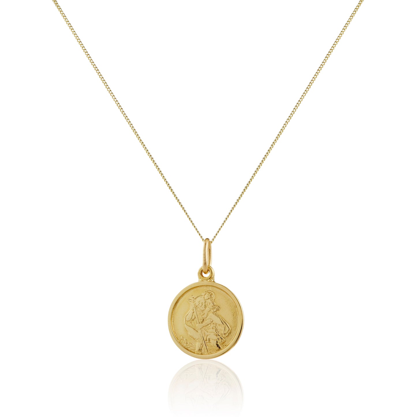 Collier personnalisé Saint Christophe en or 9 carats