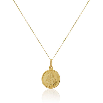 Collier personnalisé Saint Christophe en or 9 carats