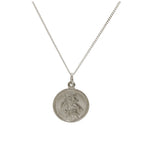 Collier personnalisé Saint-Christophe en or blanc 9 carats