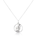 Pendentif Saint-Christophe ouvert en argent sterling - 40 à 55 cm