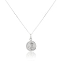 Pendentif Saint-Christophe rond en argent sterling