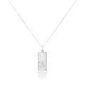 Grand pendentif Saint-Christophe moderne en argent sterling - 40 à 60 cm
