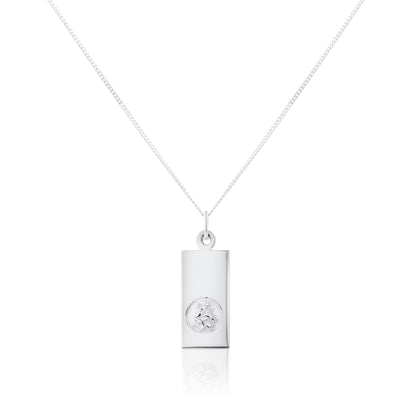 Pendentif Saint-Christophe moderne en argent sterling - 40 à 55 cm