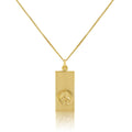 Grand pendentif Saint-Christophe moderne en or 9 carats - 40 à 50 cm
