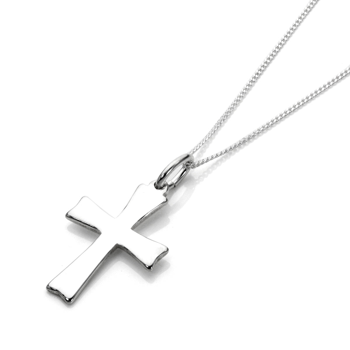 Collier croix en argent sterling - 40 à 55 cm
