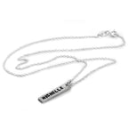 Collier personnalisé en argent sterling martelé fait à la main