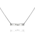 Collier barre en argent sterling personnalisé