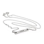 Collier barre en argent sterling personnalisé