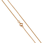 Chaîne gourmette en or rose 9 carats taille diamant