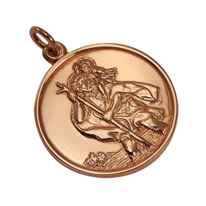 Pendentif Saint Christophe en or rose 9 carats