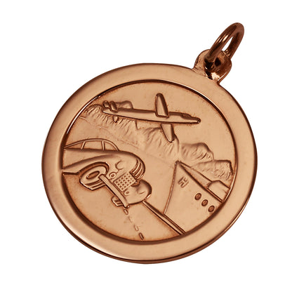 Pendentif Saint Christophe en or rose 9 carats
