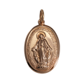 Médaille de l'Immaculée Conception en or rose 9 carats