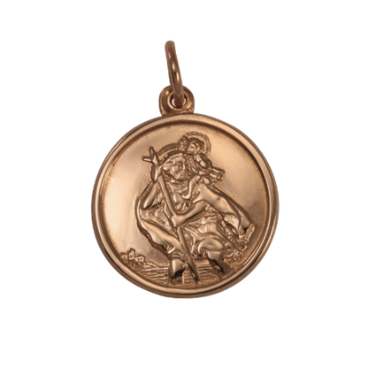 Pendentif Saint Christophe en or rose 9 carats