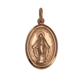 Médaille miraculeuse en or rose 9 carats
