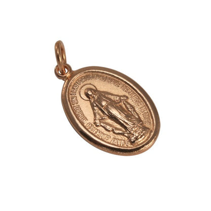 Médaille miraculeuse en or rose 9 carats