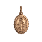 Pendentif Sainte Marie en or rose 9 carats