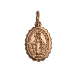 Pendentif Sainte Marie en or rose 9 carats