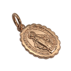 Pendentif Sainte Marie en or rose 9 carats