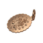 Pendentif Sainte Marie en or rose 9 carats