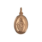 Pendentif Sainte Marie en or rose 9 carats