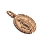 Pendentif Sainte Marie en or rose 9 carats