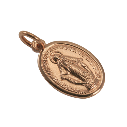 Pendentif Sainte Marie en or rose 9 carats