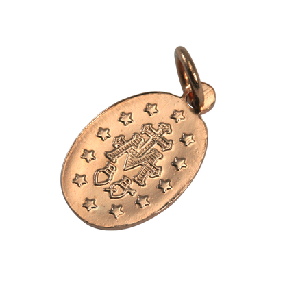 Pendentif Sainte Marie en or rose 9 carats